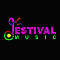 Music Festival Logo Design Vector