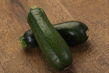 Raw ripe zucchini
