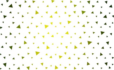 Light Green, Yellow vector  triangle mosaic background. A completely new color illustration in a polygonal style. New template for your brand book.