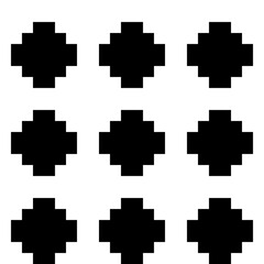 Inca crosses seamless pattern. Ethnic ornament. Folk background. Geometric wallpaper. Grid image. Tribal motif. Ancient mosaic. Digital paper, web design, textile print, abstract. Vector artwork.