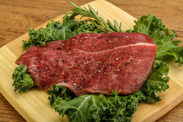 Raw beef steak for grill