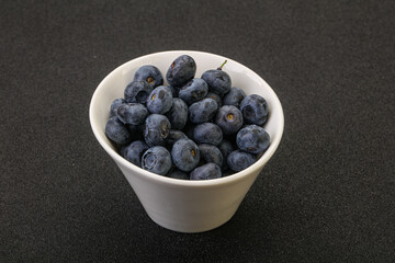 Ripe sweet tasty blueberries heap