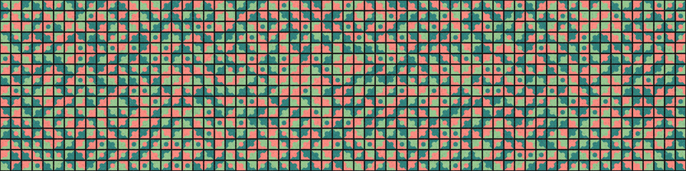 Abstract Geometric Pattern generative computational art illustration