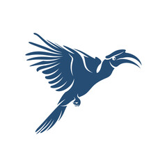 Rangkong Bird design vector illustration, Creative Rangkong Bird logo design concepts template, icon symbol © shuttersport