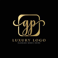 Initial GP Letter Logo Creative Modern Typography Vector Template. Creative Luxury Letter GP logo Design