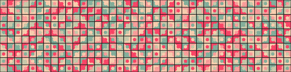 Abstract Geometric Pattern generative computational art illustration