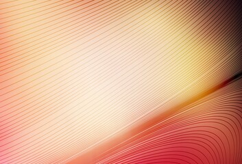 Light Pink, Yellow vector template with curved lines.