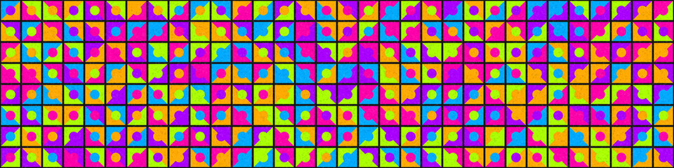 Abstract Geometric Pattern generative computational art illustration