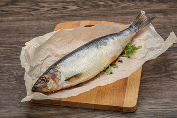 Salted Herring fish with pepper
