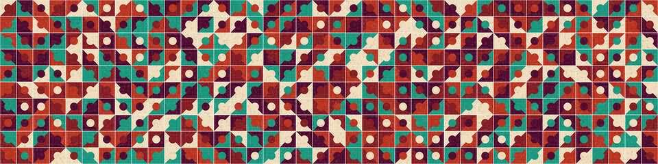 Abstract Geometric Pattern generative computational art illustration