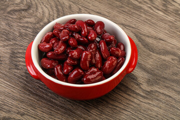 Canned red Kidney in the bowl