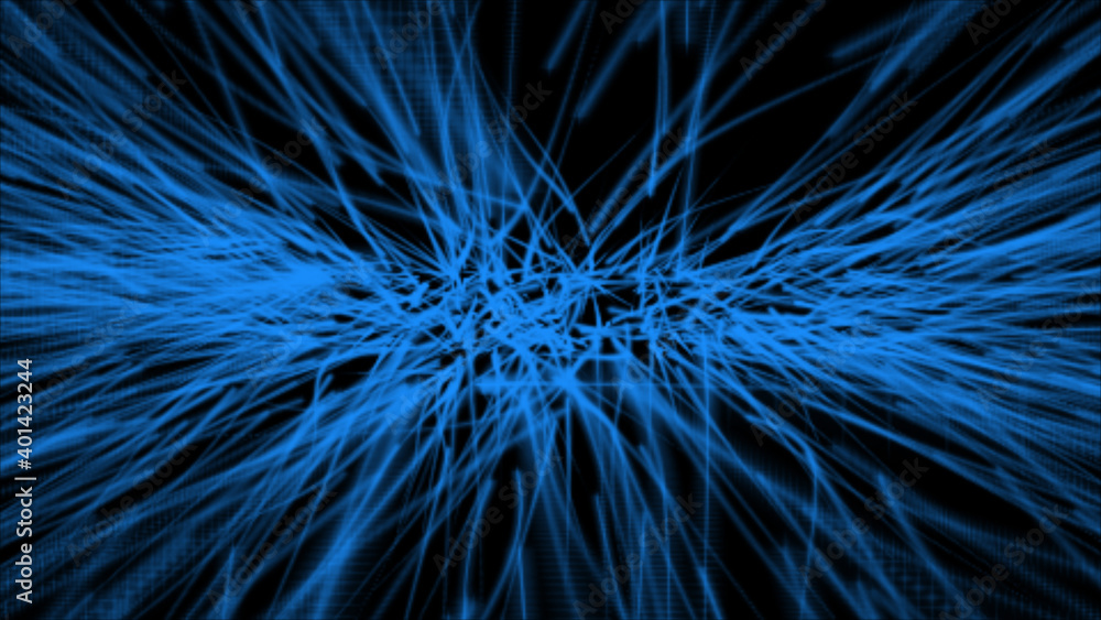 Poster a close-up of burning and shooting stars on an isolated black background flying at high speed throug