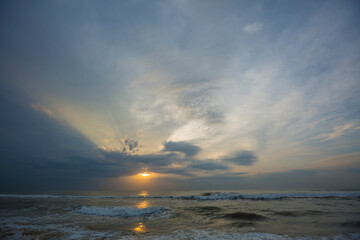 Obraz premium sunset over the sea