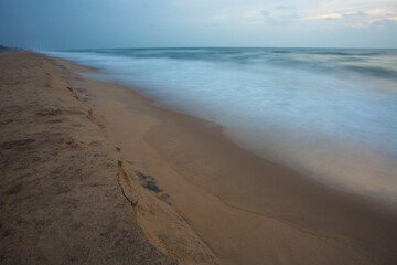 waves on the beach
