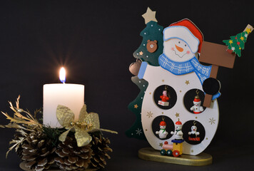 Christmas toys santa claus houses