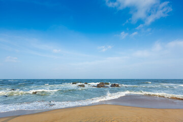beach and sea