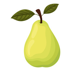 pear with a green color