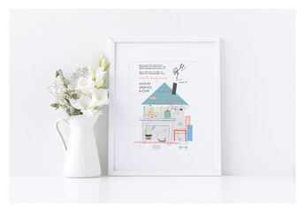 Creative Poster Layout About Home