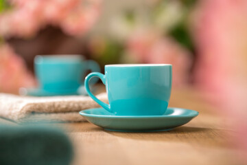 cup of coffee on the table