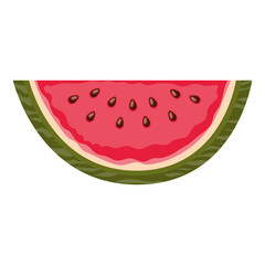 watermelon with a red and green color