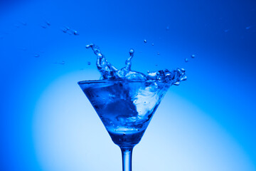 glass of water with splash