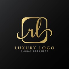 Initial rl letter Logo Design Modern Typography Vector Template. Creative Luxury letter rl logo design.
