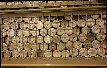 Gas cylinders in warehouse