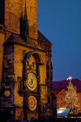 landscape with Old Town Square and Astronomical Clock