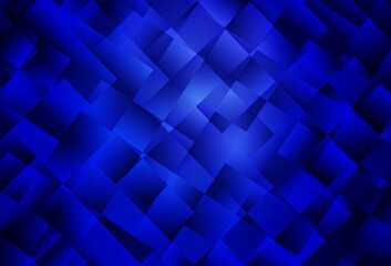 Dark BLUE vector background in polygonal style.