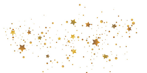 Golden casual confetti background