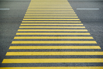 Crosswalk on the road