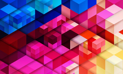 Geometric patterns Colorful abstract mosaic backgrounds. Vector illustration
