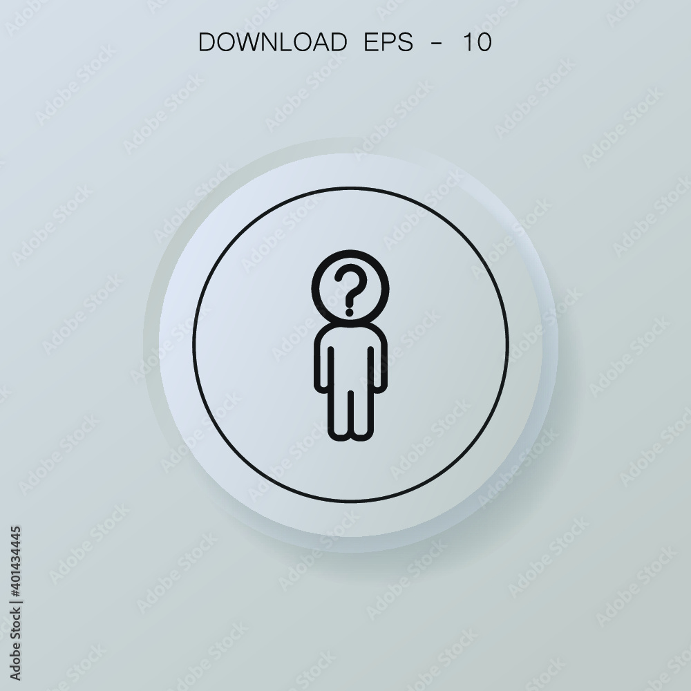 Aufkleber problem icon in circle. problem vector flat symbol on grey background