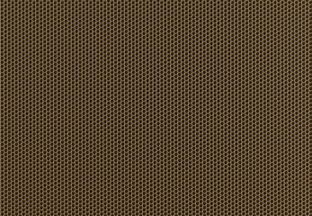 Perforated brass metal, brass metal grille background