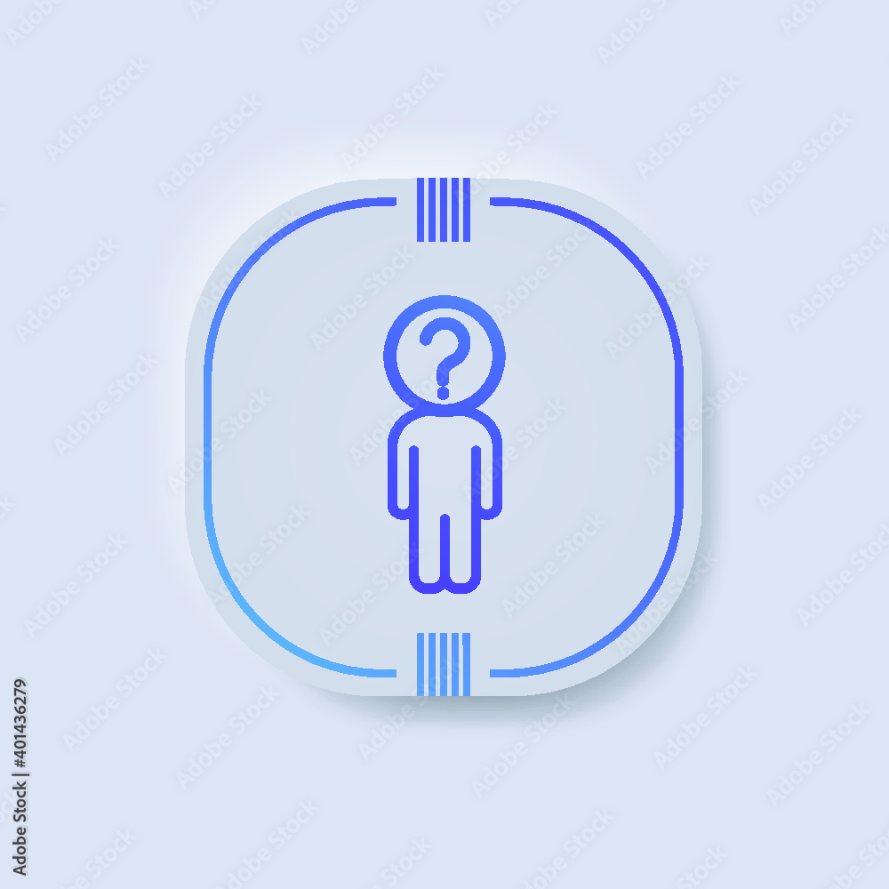Poster problem button illustration