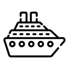 ship line concept icon