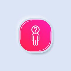 Problemicon illustration isolated on grey background