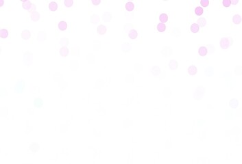 Light Pink, Green vector background with beautiful snowflakes.
