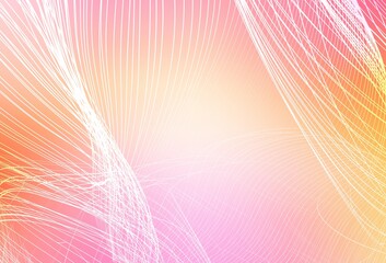 Light Pink, Yellow vector abstract blurred background.