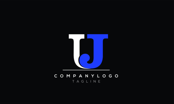 Alphabet letters Initials Monogram logo  JU,UJ,J and U