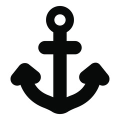anchor glyph concept icon