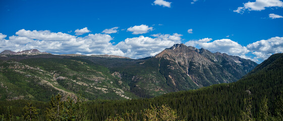 Panorama of the San Juan Mountains in Colorado
