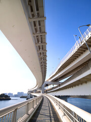 Naklejka premium 東京都 レインボーブリッジ