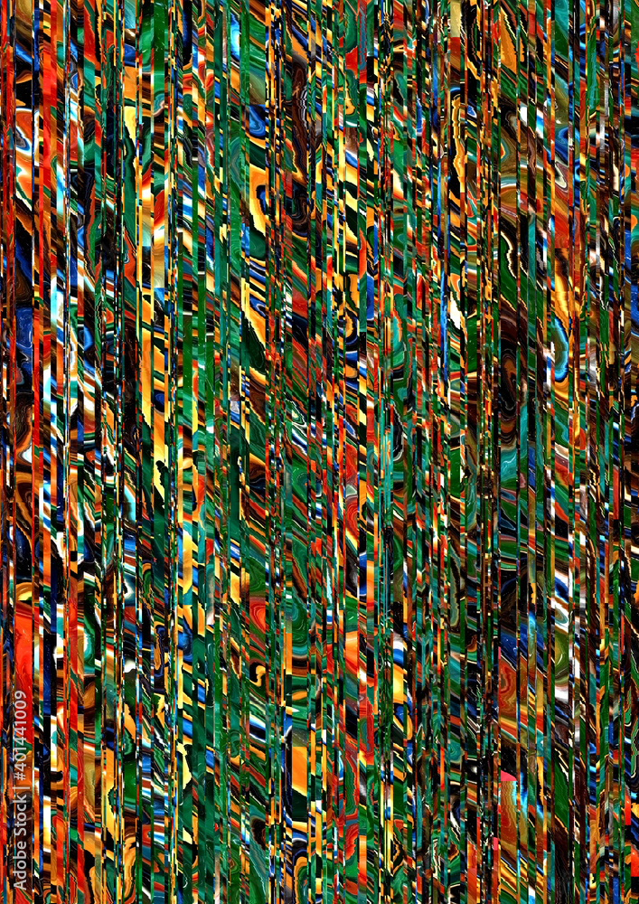 Poster abstract multicolored background. effect of paper cut into strips. irregular vertical lines pattern 