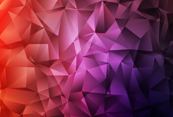 Light Pink, Red vector abstract mosaic background.