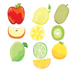 set of fruits