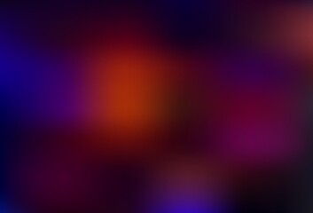 Dark Blue, Red vector blurred shine abstract template.