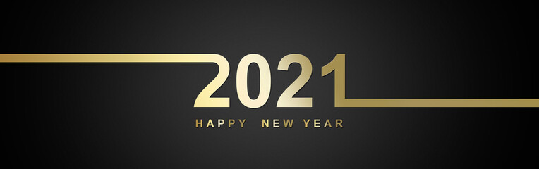 Happy New Year Background. Start in 2021. 3D illustration