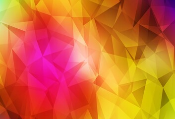 Fototapeta premium Dark Multicolor vector low poly background.