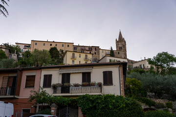 Collescipoli town seen from outside the walls